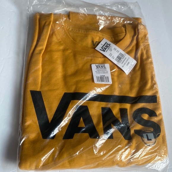 Vans Classic LS Tee - Golden Glow/Black, Size M, NWT, Unisex - Picture 5 of 7